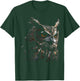 Owl Portrait Artwork | Animal Motif Owl T-Shirt - T-Shirt | Forest