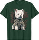 Soldier West Highland White Terrier Army Military Westie T-Shirt - T-Shirt | Forest
