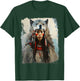 Native Indian Woman Tribe Wolf T-Shirt - T-Shirt | Forest