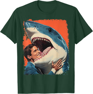 Pop Art Weird Funny Shark Meme T-Shirt - T-Shirt | Forest