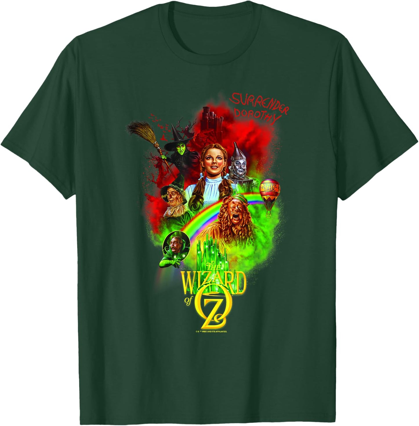 WB100 The Wizard of Oz Surrender Dorothy Rainbow Poster T-Shirt - T-Shirt | Forest