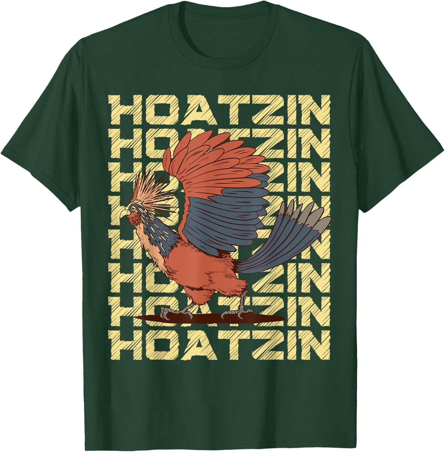 Hoatzin Bird T-Shirt - T-Shirt | Forest