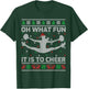 Oh What Fun It is to Cheer Ugly Cheerleading Christmas T-Shirt - T-Shirt | Forest