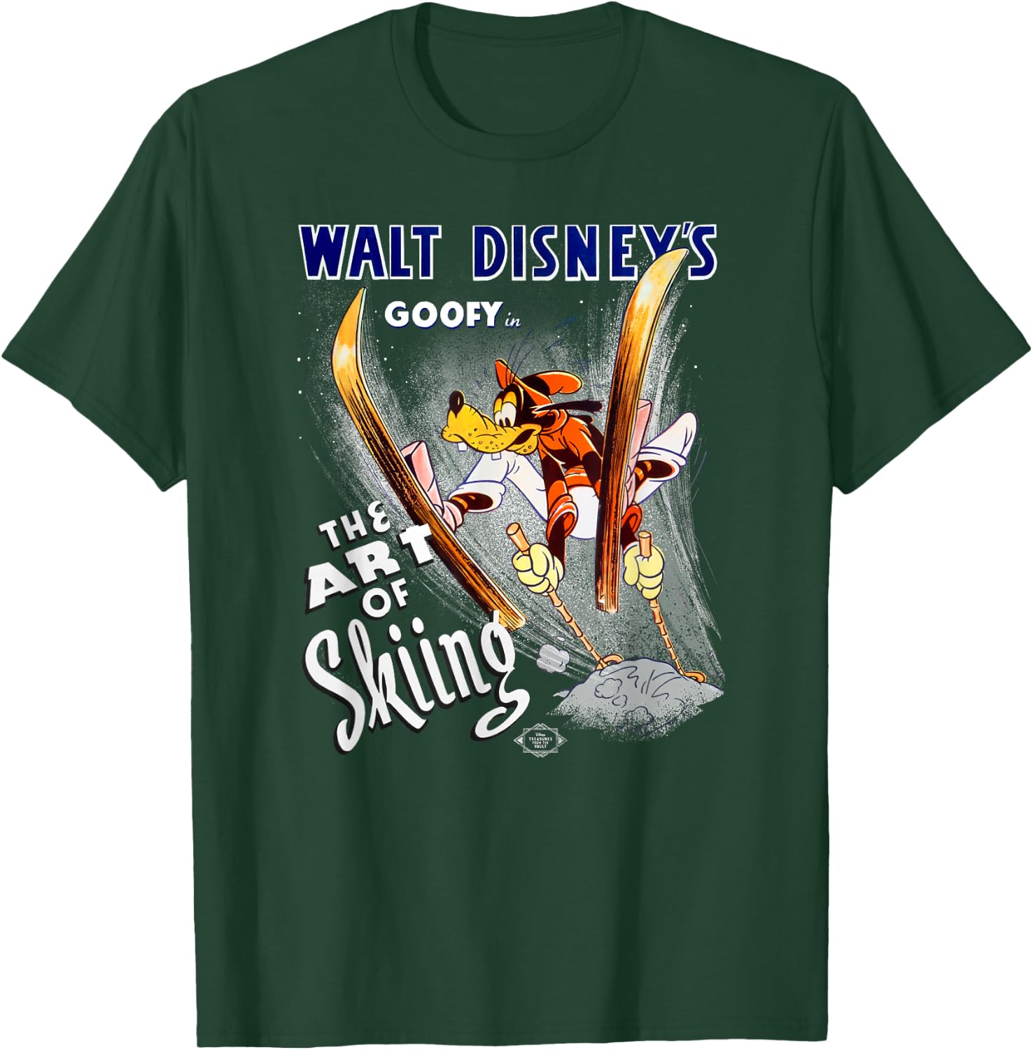 Disney Goofy The Art of Skiing Retro Vintage Classic T-Shirt - T-Shirt | Forest