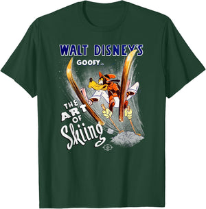 Disney Goofy The Art of Skiing Retro Vintage Classic T-Shirt - T-Shirt | Forest