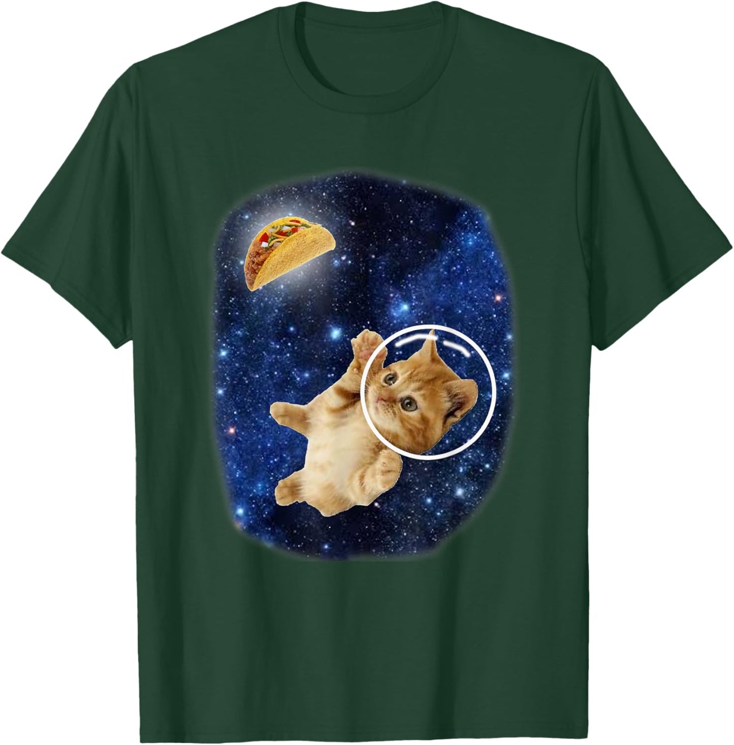 Crazy Space Taco Kitty Cat T-Shirt - T-Shirt | Forest