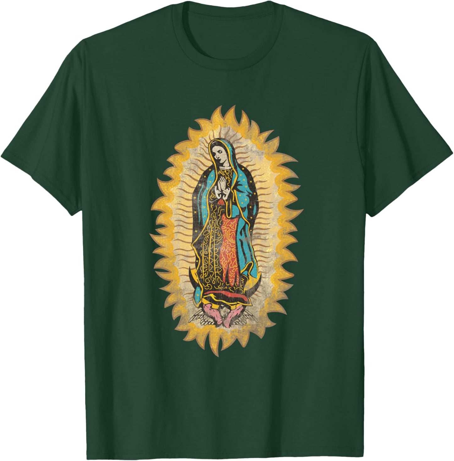 Our lady of Guadalupe Blessed Mary T-Shirt - T-Shirt | Forest