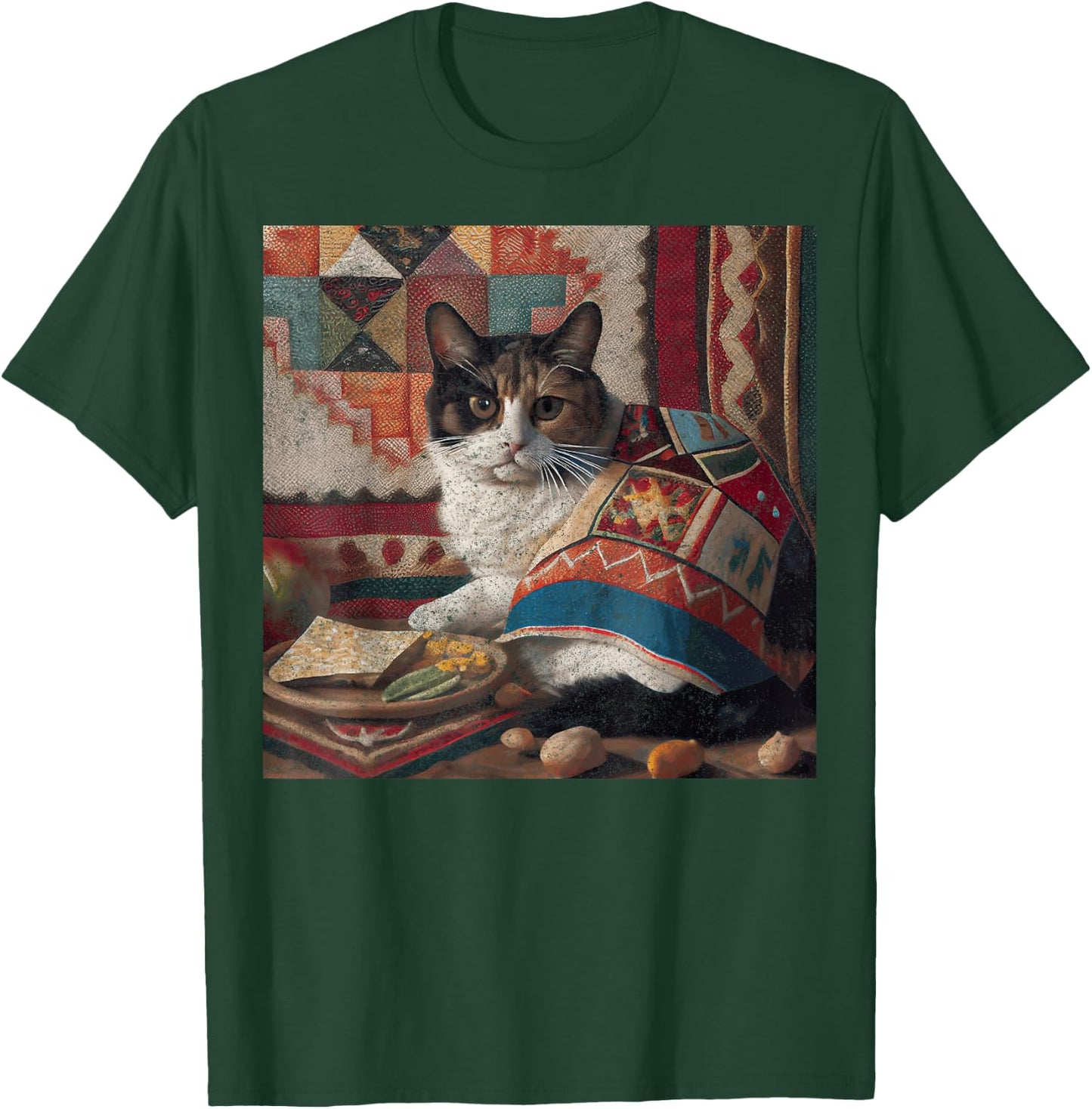 Cat Quilting Taco Men Women Girls Kids T-Shirt - T-Shirt | Forest