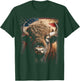 Western Buffalo American Bison USA Buffalo American flag Women Kids Men T-Shirt - T-Shirt | Forest