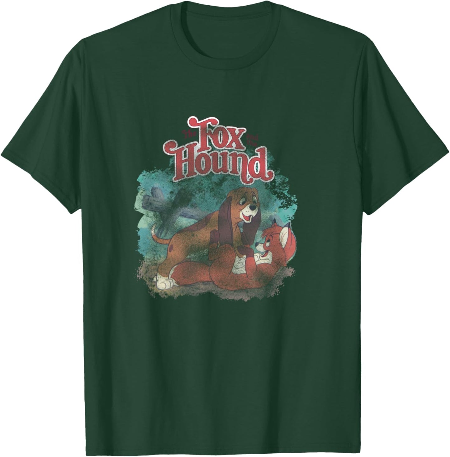 Disney The Fox and the Hound Vintage Classic Best Friends T-Shirt - T-Shirt | Forest