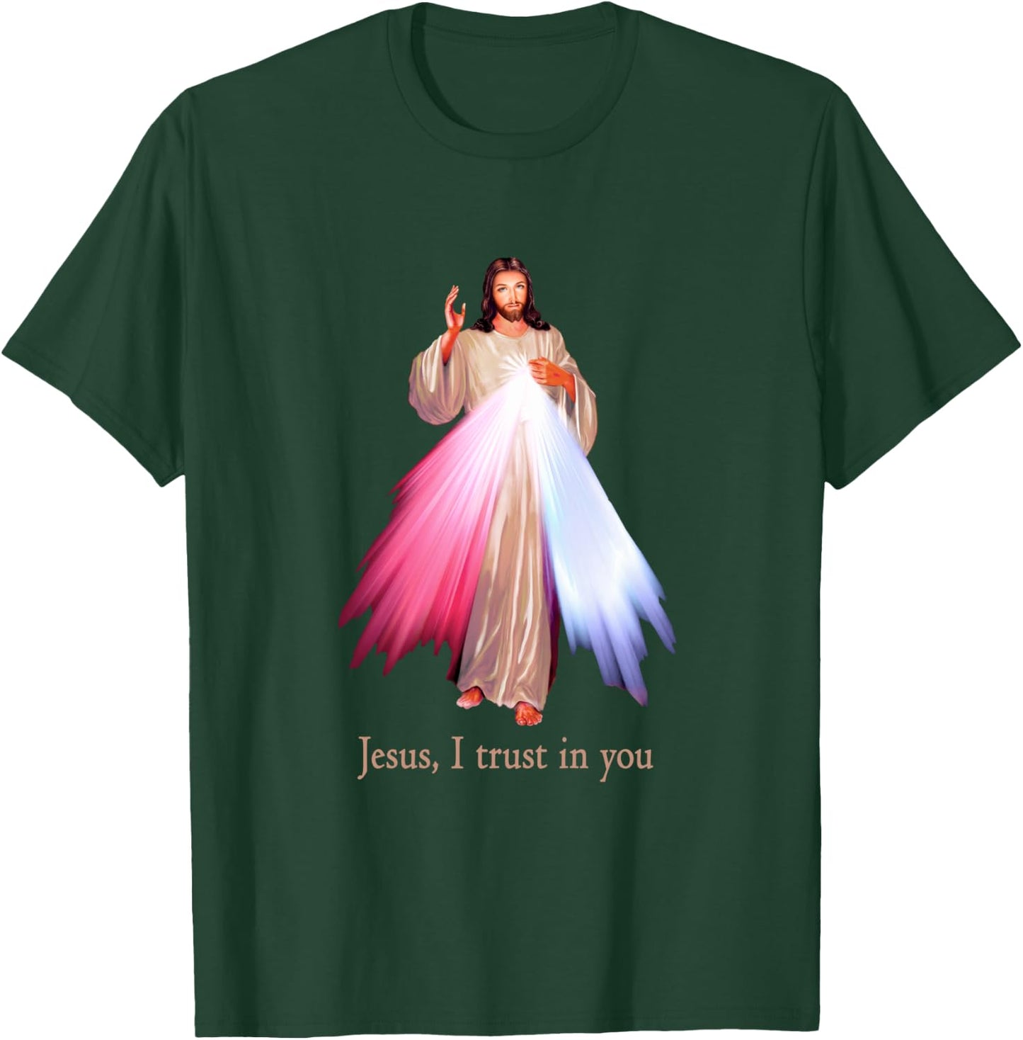 Divine Mercy Jesus I trust in You T-Shirt - T-Shirt | Forest