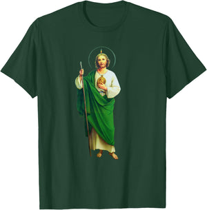 San Judas Tadeo Saint Jude Thaddeus T-Shirt - T-Shirt | Forest