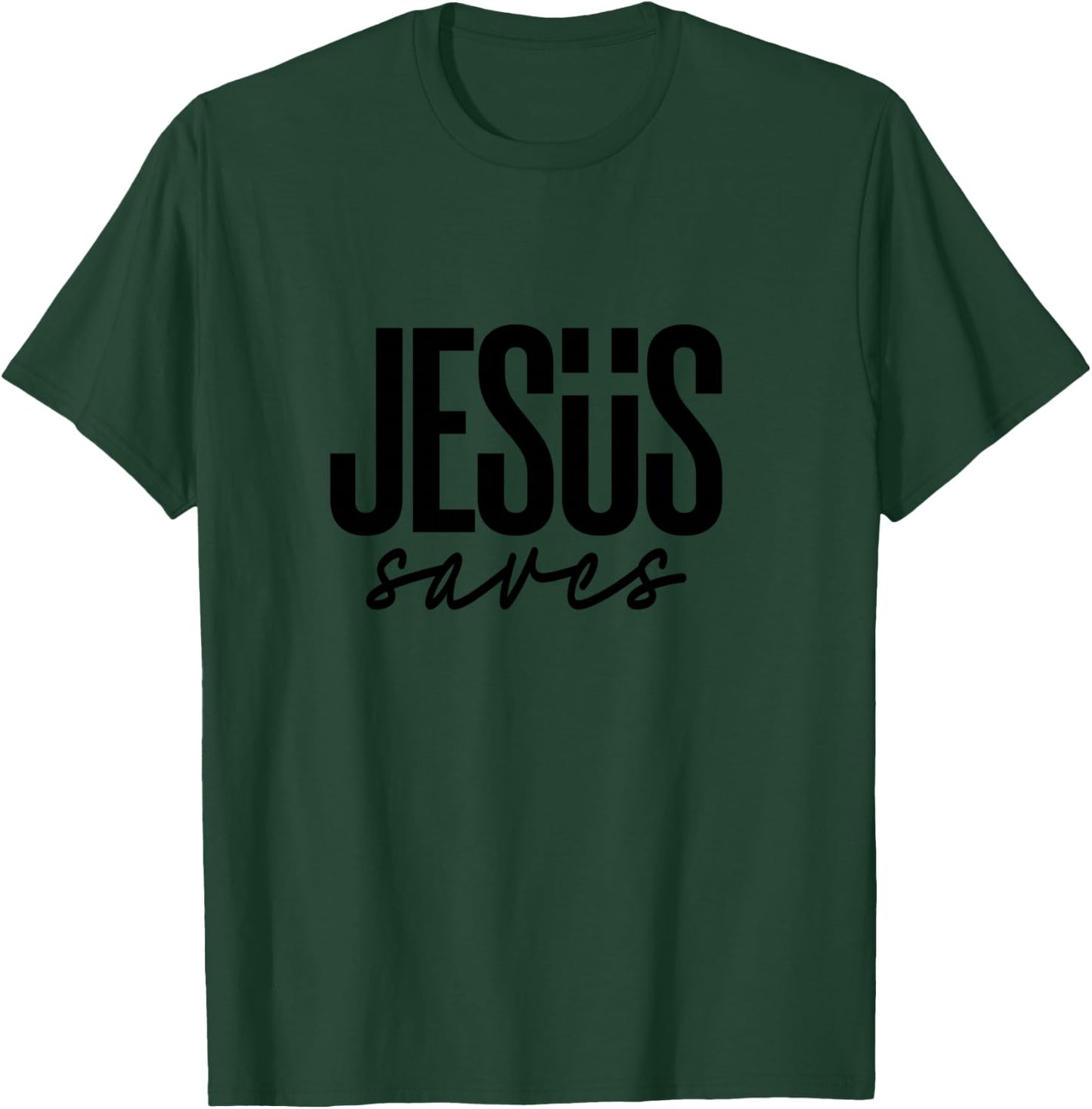 JESUS saves T-Shirt - T-Shirt | Forest