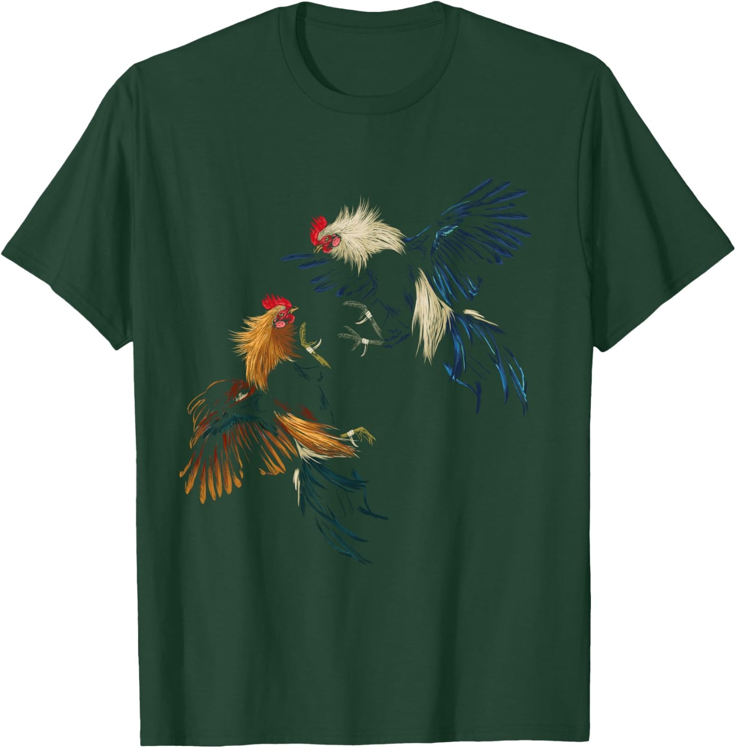 Peleas De Gallos Cockfighter Game Fowl Cockfighting Rooster T-Shirt - T-Shirt | Forest