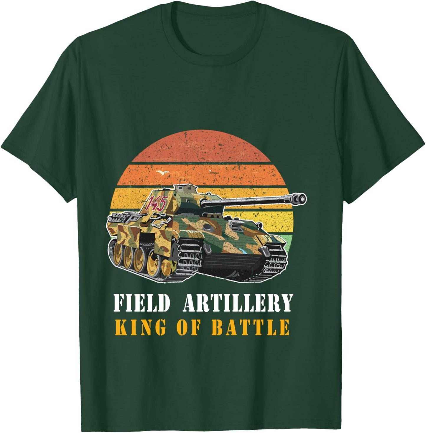 US Army Field Artillery shirt - Artillery king of battle T-Shirt - T-Shirt | Forest