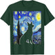 Dog Starry Night Van Gogh Funny Dog Lover T-Shirt - T-Shirt | Forest