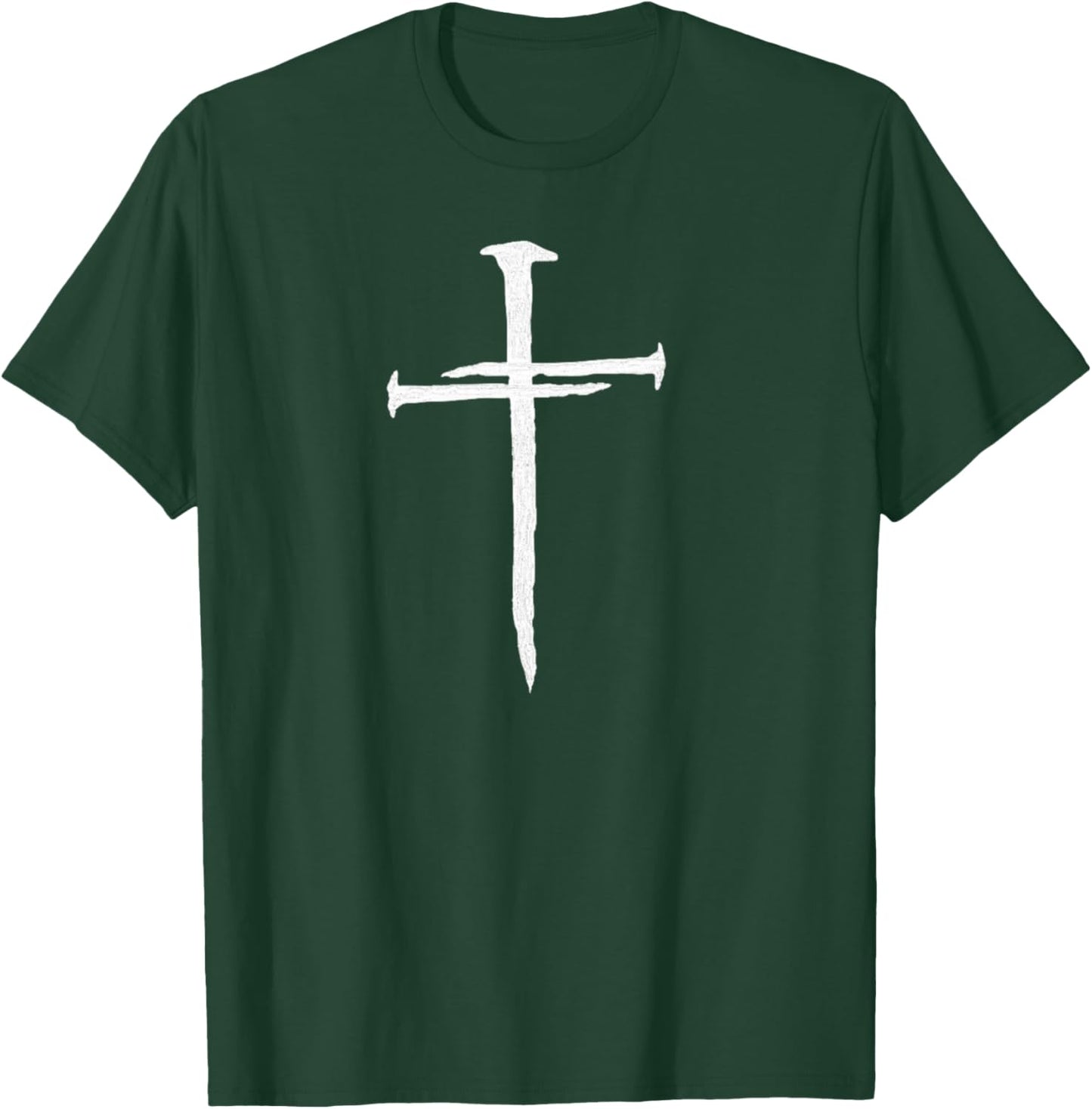 Christian Jesus Nail Cross T-Shirt - T-Shirt | Forest