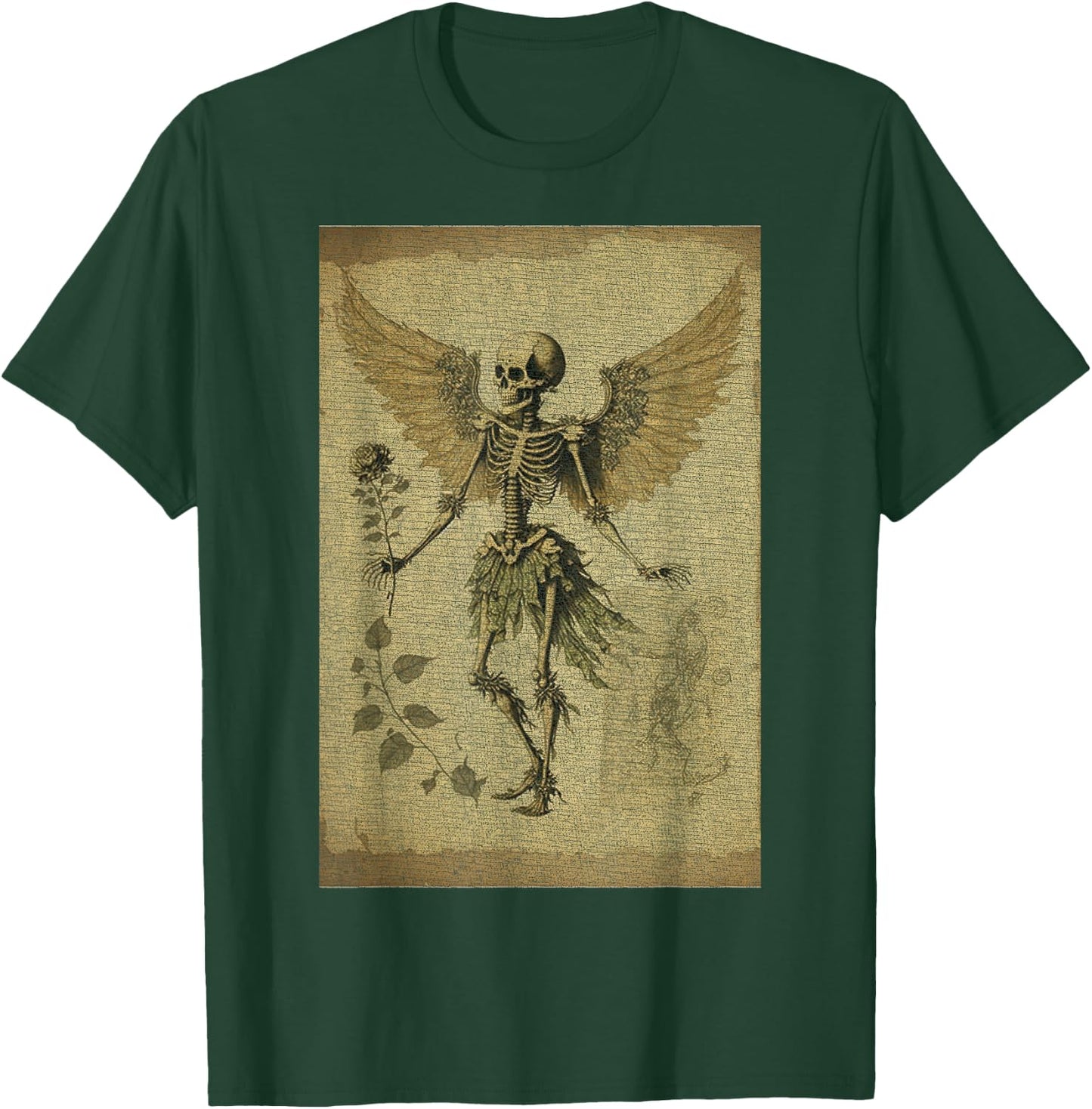 Fairy Grunge Fairycore Aesthetic Skeleton Butterfly Gothic T-Shirt - T-Shirt | Forest
