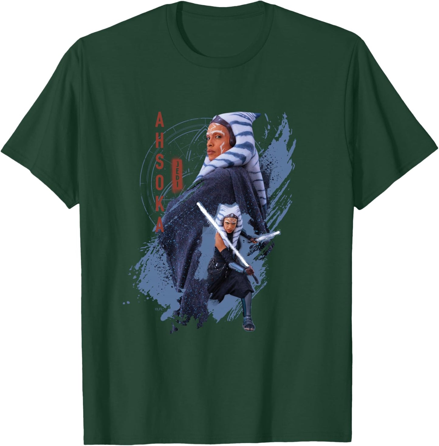 Star Wars Ahsoka Tano Jedi Ready Disney+ T-Shirt - T-Shirt | Forest