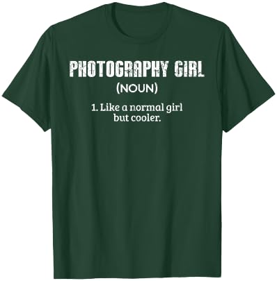 Photographer Funny Photography Girl Graphic T-Shirt - T-Shirt | Forest