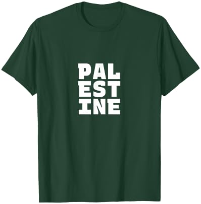 Palestine Souvenir - Palestinian Pride Letter Box Word Art T-Shirt - T-Shirt | Forest