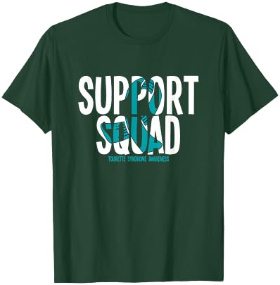 Support Squad Tourette Syndrome Awareness T-Shirt - T-Shirt | Forest