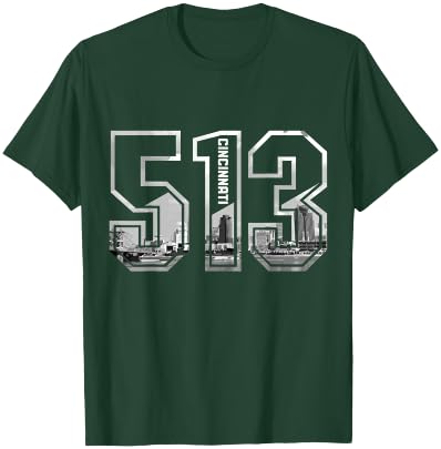 Cincinnati Ohio 513 Area Code Pride Vintage T-Shirt - T-Shirt | Forest