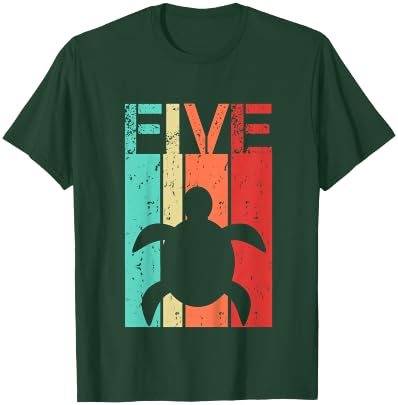 Turtle 5 Birthday Boy Girl Turtle 5 Year Old T-Shirt - T-Shirt | Forest