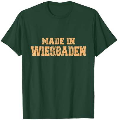 Born In Wiesaden, Retro City Wiesbaden T-Shirt - T-Shirt | Forest
