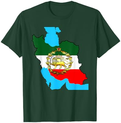 Iran flag with a golden lion T-Shirt - T-Shirt | Forest