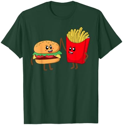 Cool Hamburger Women French Fries Burger Lover T-Shirt - T-Shirt | Forest