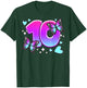 Birthday Girl 10 Years, Butterflies and Number 10 T-Shirt - T-Shirt | Forest