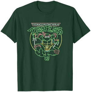 Teenage Mutant Ninja Turtles Raphael Neon Sign Ninja Mode T-Shirt - T-Shirt | Forest