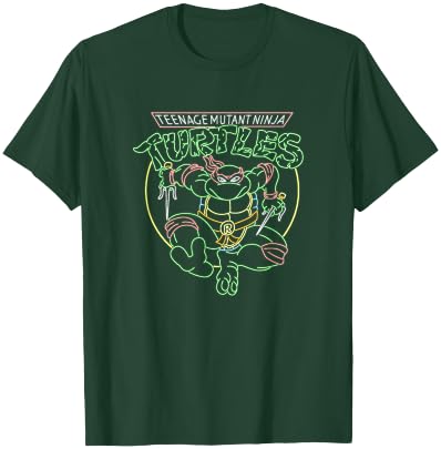 Teenage Mutant Ninja Turtles Raphael Neon Sign Ninja Mode T-Shirt - T-Shirt | Forest