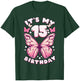 15th Birthday Girl 15 Years Old Butterflies and Number T-Shirt - T-Shirt | Forest