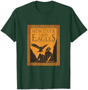 Great Prometheus Greek God Eagle Eat the Liver T-Shirt - T-Shirt | Forest