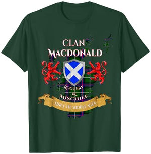 MacDonald Scottish Family Clan Middle Ages Mischief T-Shirt - T-Shirt | Forest
