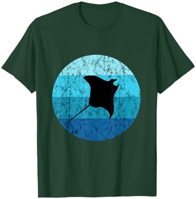 Manta Stingray Retro Vintage Ocean Sea Creatures T-Shirt - T-Shirt | Forest