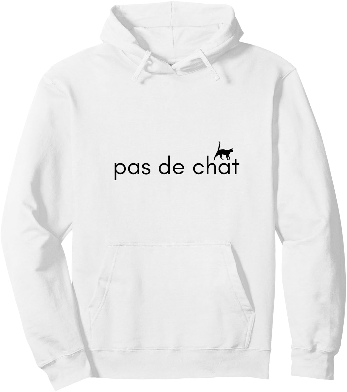 Pas de Chat (Step of the Cat) Ballet French Hoodie - Hoodie | White