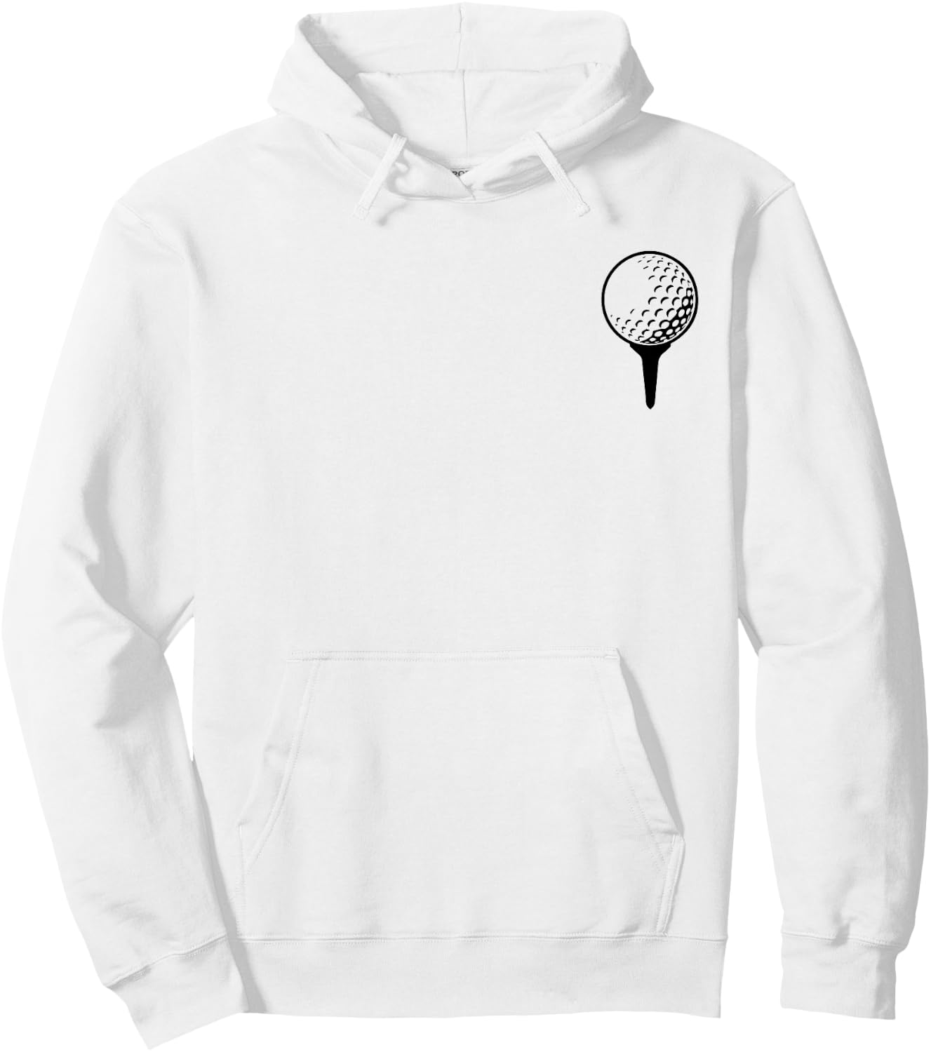 Golf Ball On Hoodie - Hoodie | White