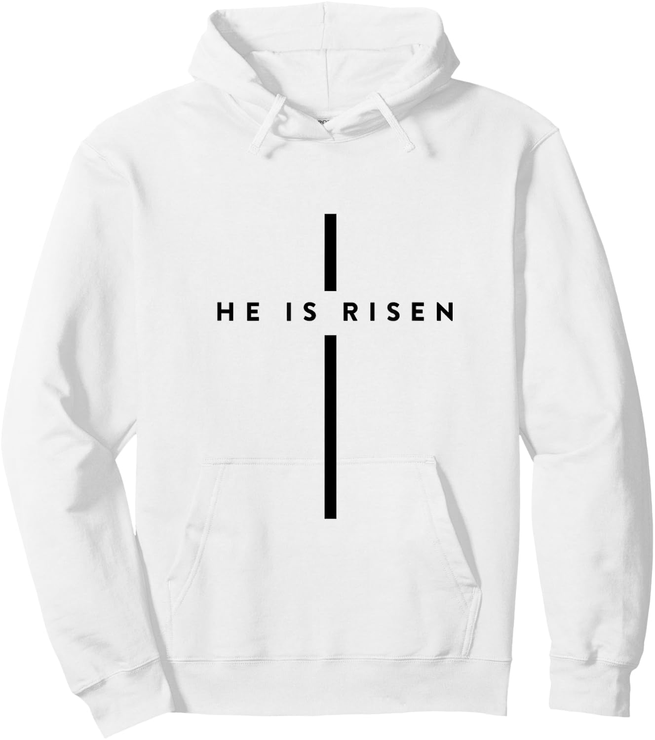 He Is Risen Cross Jesus Easter Day Christians Hoodie - Hoodie | White
