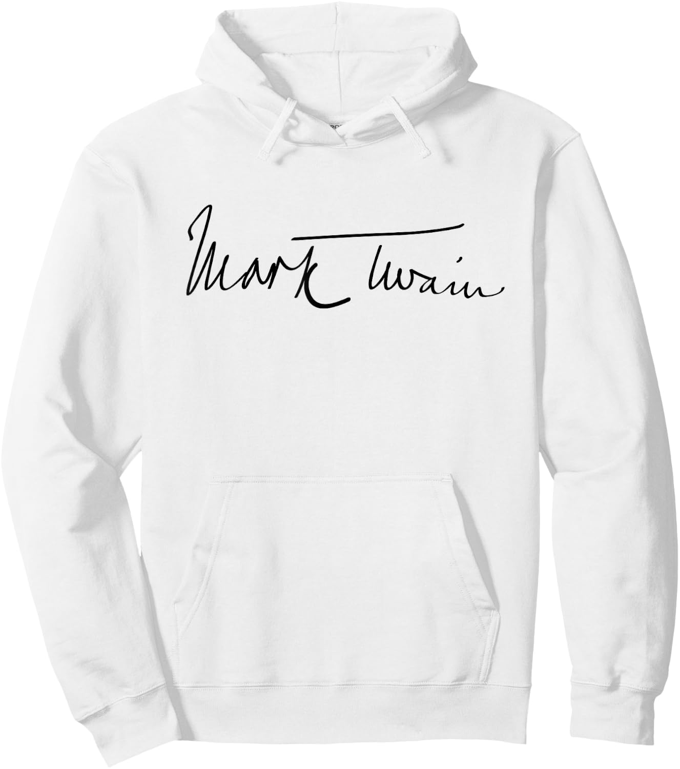Mark Twain Authentic Signature Hoodie - Hoodie | White