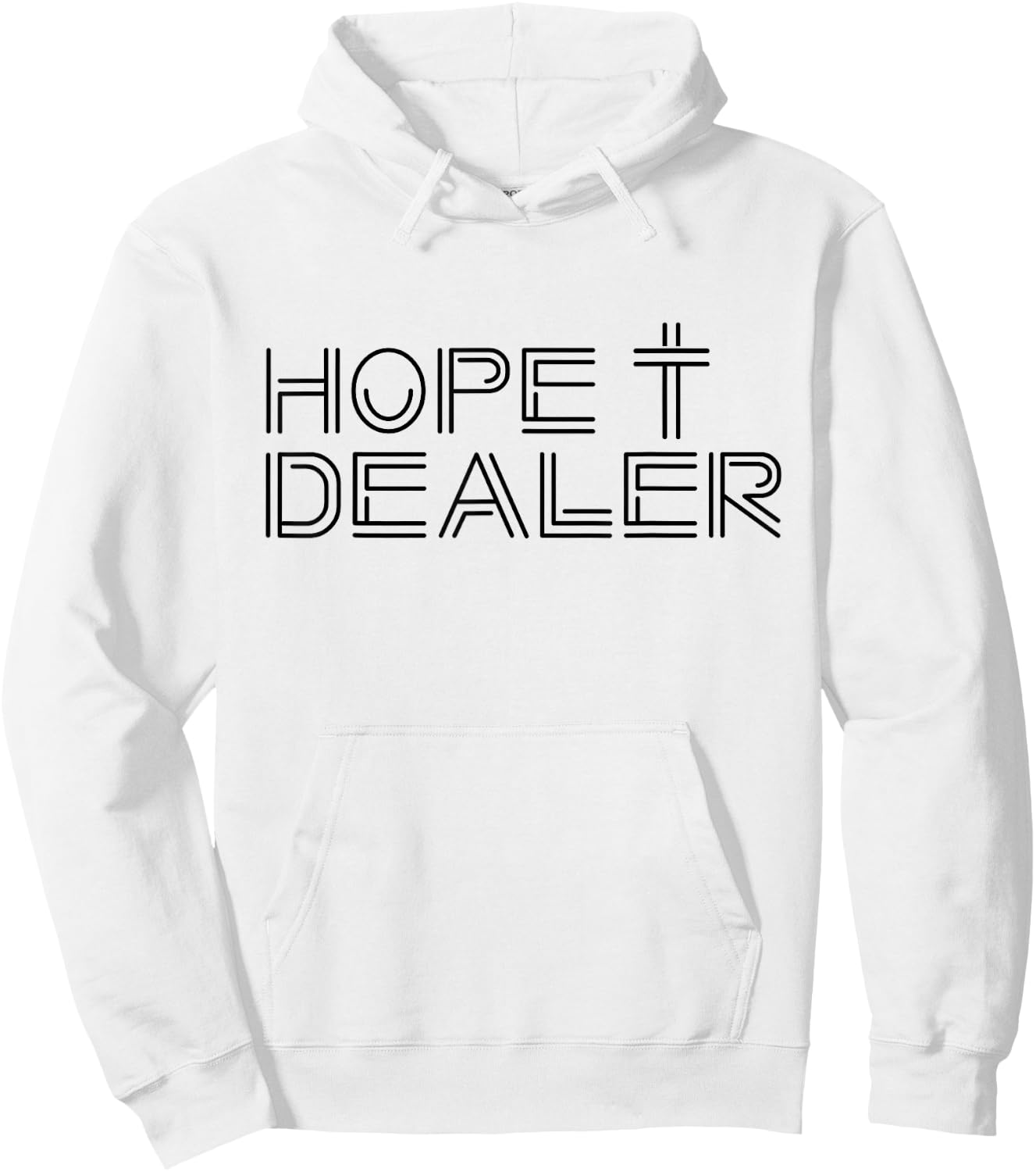 Hope Dealer Creative Christian Witness for Christ Design Hoodie - Hoodie | White