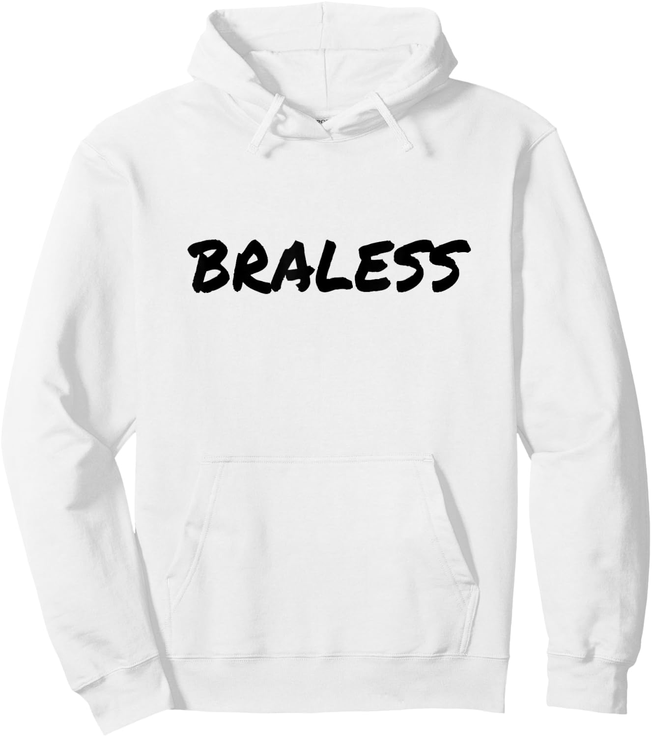Braless Feminist Empowerment Free The Nip Go Braless Women Hoodie - Hoodie | White