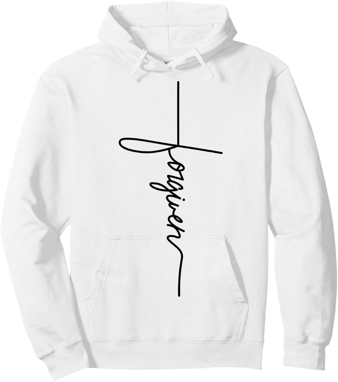 Forgiven Jesus christian Inspirational Men Youth Hoodie - Hoodie | White