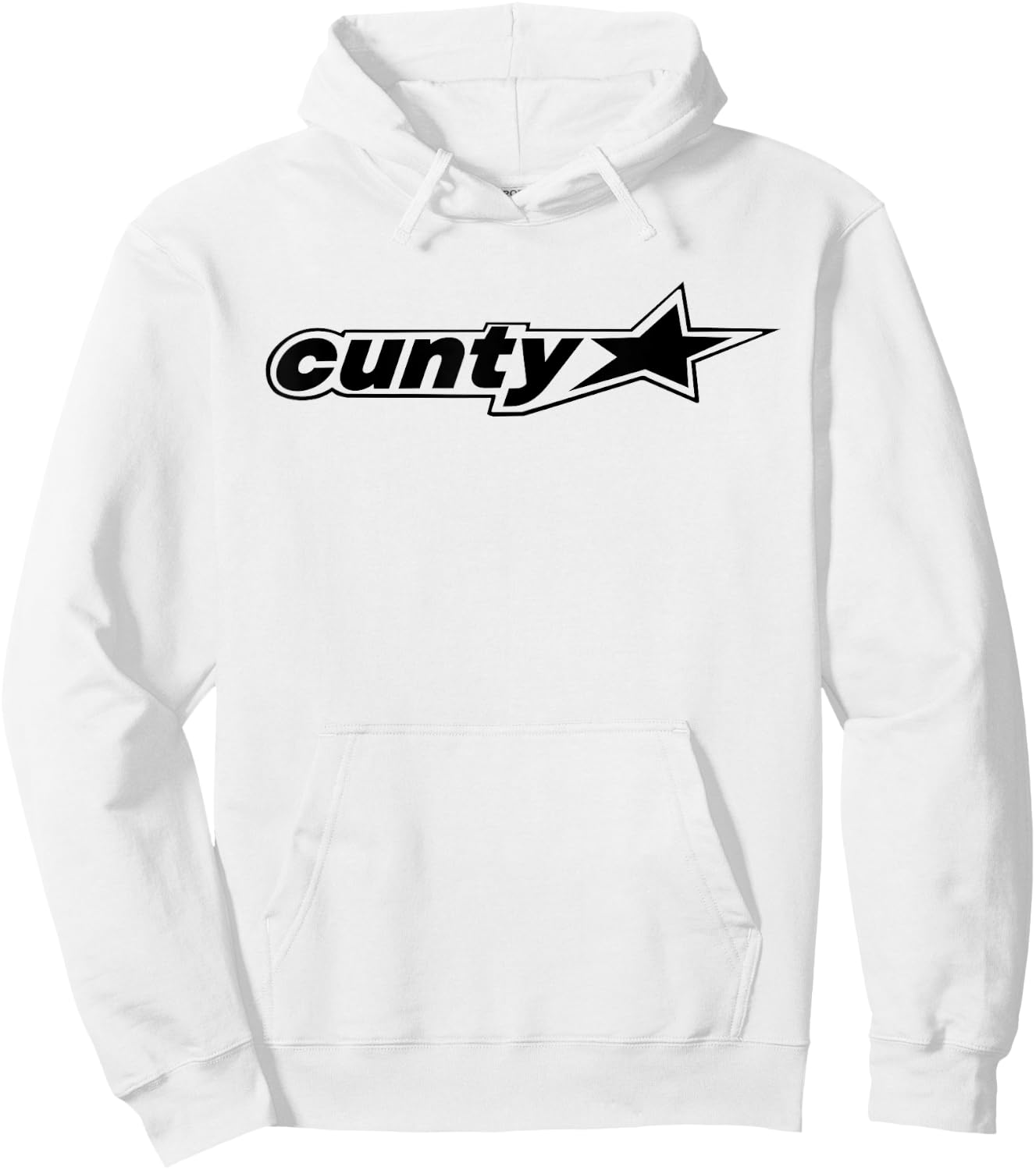 Funny Cunty'ss With Star Humorous Saying Quote Men Women Hoodie - Hoodie | White
