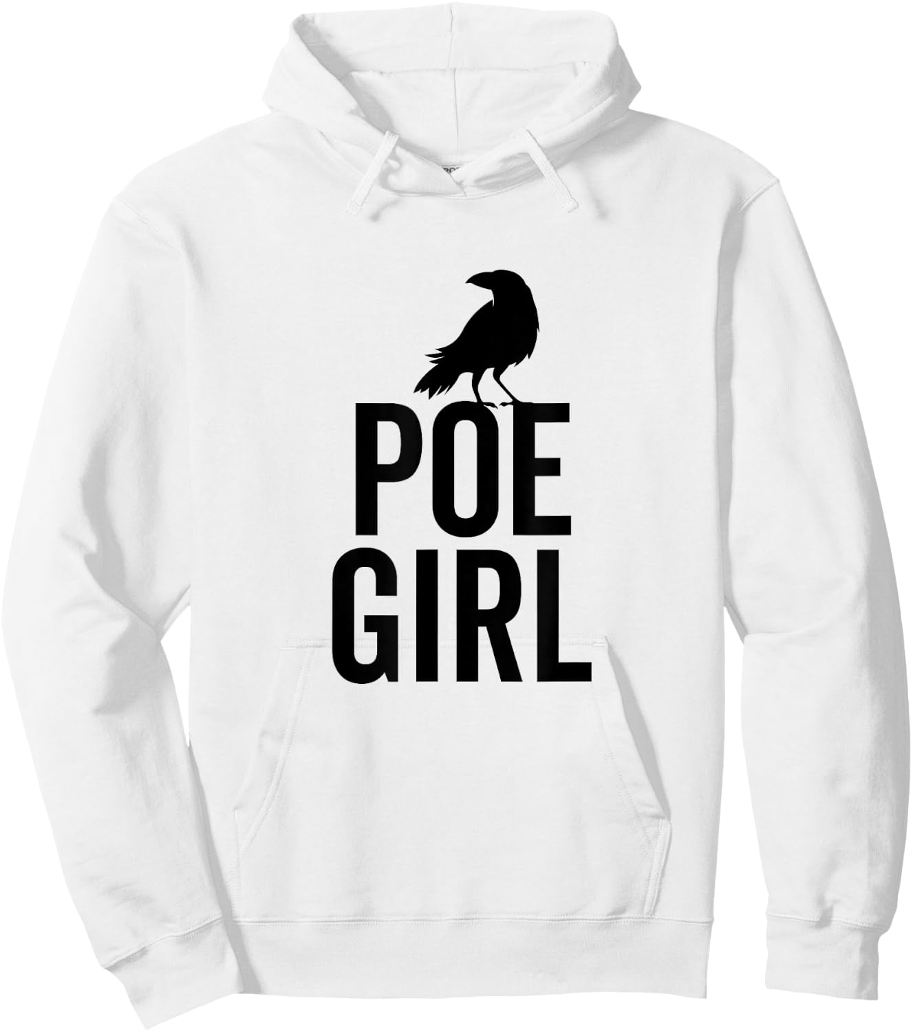 Edgar Allan Poe Funny Poe Girl Hipster Bookworm Book Nerd Hoodie - Hoodie | White