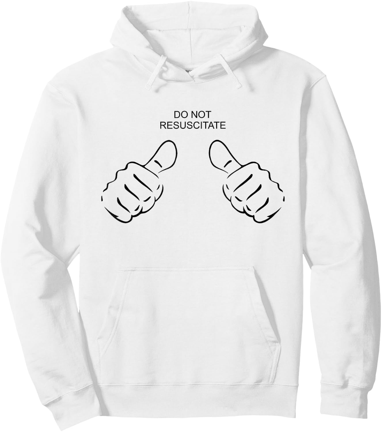 Do Not Resuscitate Hoodie - Hoodie | White