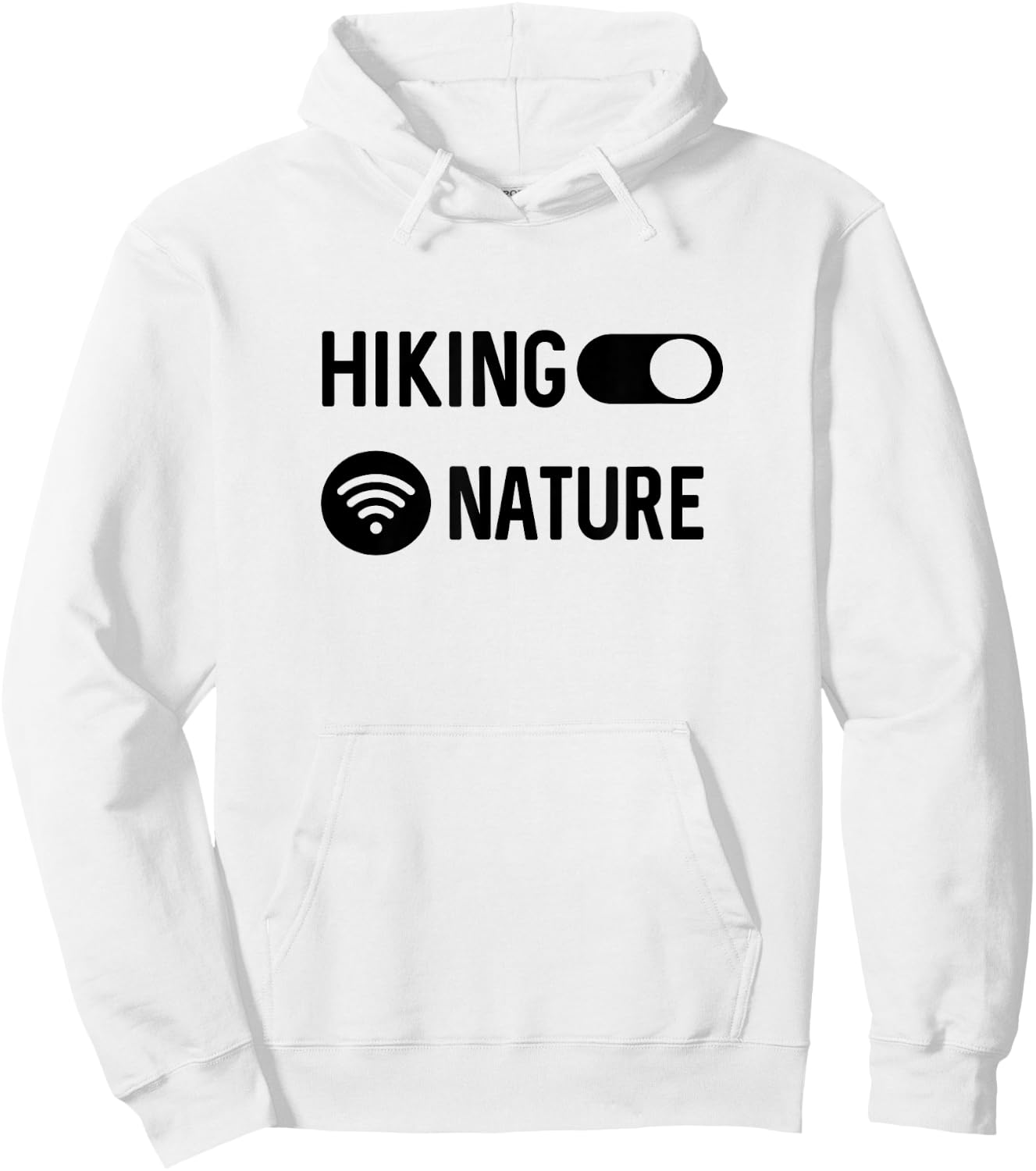 Connected To Nature Hiking Hiker Hoodie - Hoodie | White