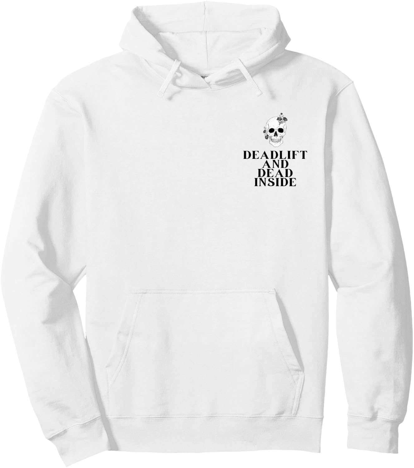 Gym Pump Cover Deadlift and Dead inside Funny weightlifting Hoodie - Hoodie | White